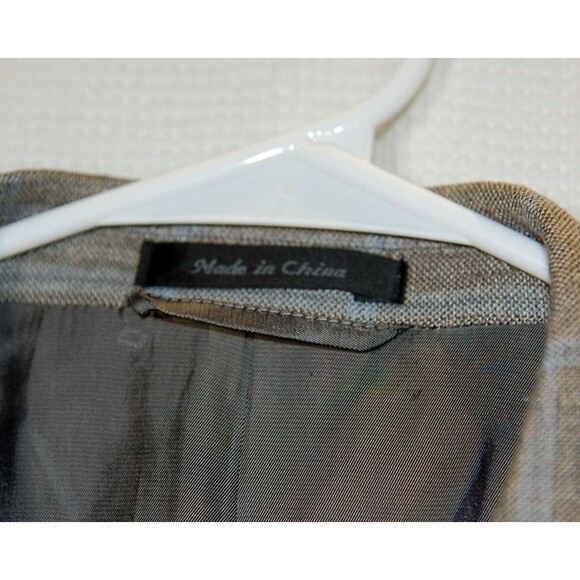 Ralph Lauren Blazer Sz 46XL Silk Wool Blend Gray Blue Plaid Green Label EUC - Picture 7 of 7